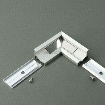 Spojka rohová 90° pro LED pásek FKU60-S k hliníkovému profilu FKU60, set