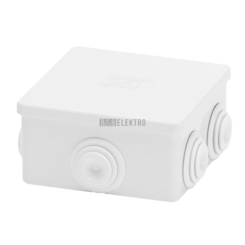 Krabice rozbočovací na omítku s plným víkem IP44 80x80x40mm IP44 GW44003 Gewiss