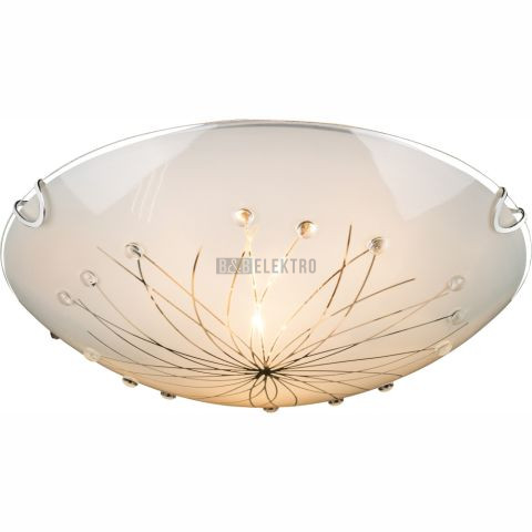 Svítidlo GLOBO 40402-2 CALIMERO 1, 2xE27 ILLU, max 60W, stropní, chrom, bílý kov, sklo