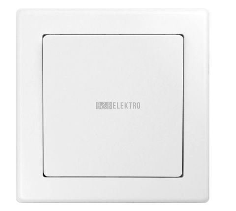 Ovladač tlačítkový 1/0 JUPITER TL, barva bílá, kompletní, Greenlux GXKP004