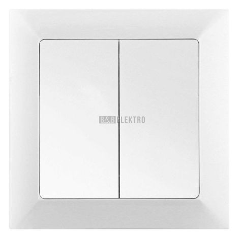 Vypínač č.5 PREMIUM VP-5, barva bílá, kompletní, Greenlux GXKP016