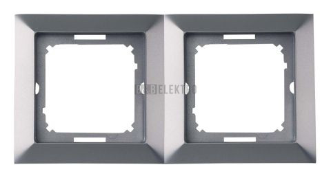 Rámeček dvojnásobná PREMIUM 2 FR S, barva stříbrná, Greenlux GXKP154