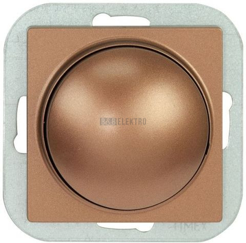 Stmívač odporový PREMIUM DIM M-A, barva mahagonová, bez rámečku, Greenlux GXKP340