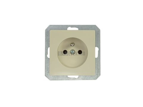 Zásuvka PREMIUM ZA-16 M-C, barva slonová kost, bez rámečku, Greenlux GXKP635