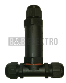 Kabelová spojka šroubovací 3x1,5 CSJ IP68 tvar T vodotěsná délka 11,2cm GXSP004 Greenlux