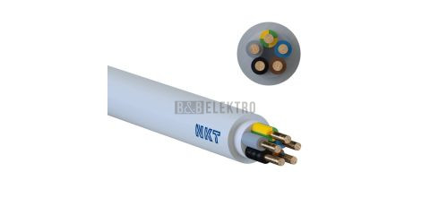 Kabel NYM-J 5x2,5 (žlutozelená-modrá-hnědá) pro pevné uložení