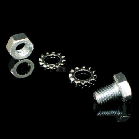 Šroub+matice+2xpodložka  NSMP 6X10 ZNCR