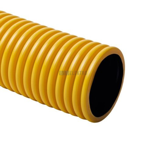 Trubka KOPOFLEX  40-žlutá-ohebná chránička dvouplášťová zemní