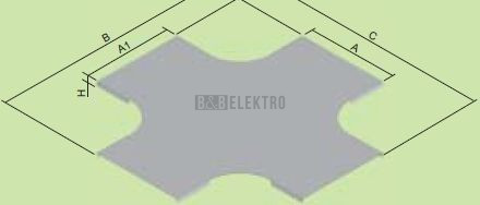 Víko kříže NVKR 500 S zinkování Sendzimir