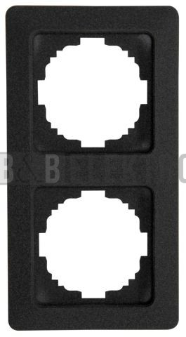 Ontario rámeček 2-násobný antracit pro vodorovnou i svislou montáž 3057.1506.9 Kopp