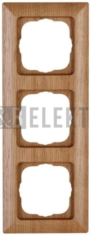 Ontario rámeček 3-násobný dub pro vodorovnou i svislou montáž přírodní dřevo 3067.3053.3