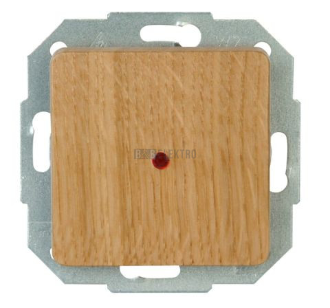 Ontario vypínač s kontrolkou dub přírodní dřevo 6196.7908.6 Kopp