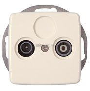 Rivo zásuvka anténní TV+R bílá koncová i průběžná 9229.1753.0 Kopp