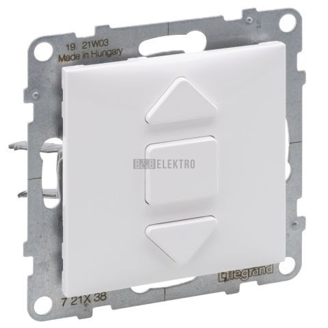 Suno tlačítkový spínač ovládání žaluzií 6A, bílá, Legrand 721138
