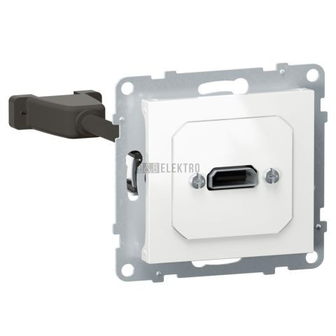 Suno HDMI 2.0 předkonektorovaná zásuvka, vybavená kabelem o délce 15cm, bílá, Legrand 721149