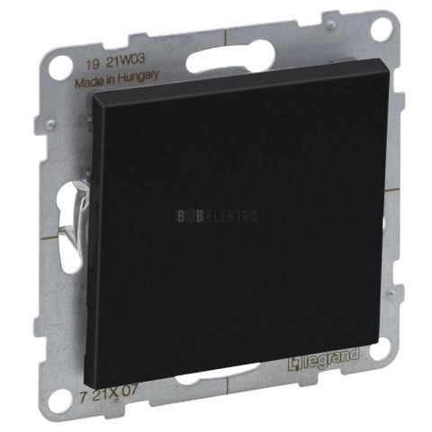 Suno vypínač č.7 křížový, černá, Legrand 721407