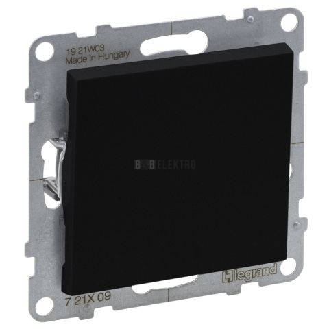 Suno tlačítko s přepínacím kontaktem, černá, Legrand 721409