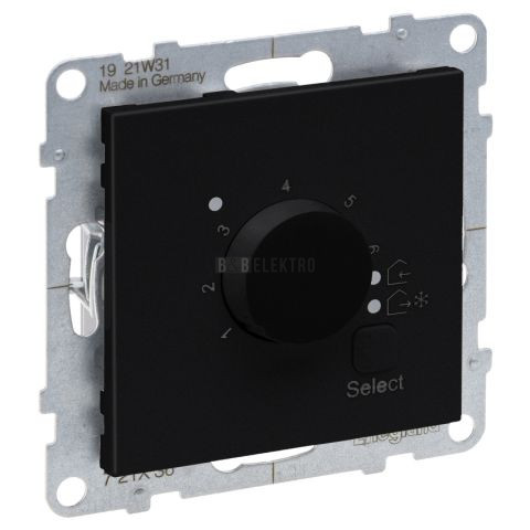 Suno pokojový termostat, černá, Legrand 721436