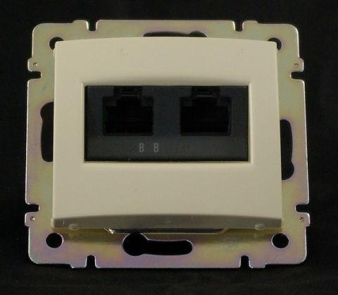 Valena zásuvka datová 2xRJ45/5e 774139 béžová Legrand
