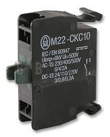 M22-CKC10 kontaktní prvek zapínací s bezšroubovými svorkami,zadní upevnění