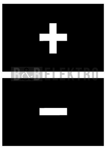 M22-DDL-S-X4/X5 dvojité tlačítko zvýšené s bílou čočkou pro signálku a popisem