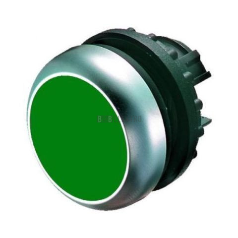 M22-DL-G tlačítko prosvětlené zapuštěné bez aretace zelené
