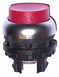 M22-DLH-R tlačítko zvýšené bez aretace prosvětlené červené