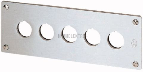 M22-E5 čelní deska pro montáž do panelu pro 5hlavic