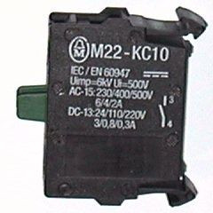 M22-KC10 kontaktní prvek zapínací se šroubovými svorkami,zadní upevnění