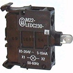 M22-LEDC230-B Prvek LED,zadní upevnění se šroubovými svorkami 85 - 264V AC modrá