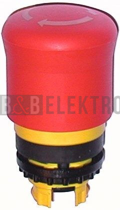 M22-PVT tlačítko nouzového zastavení,IP66,IP67,IP69K,bez prosvětlení, odaretace pootočením