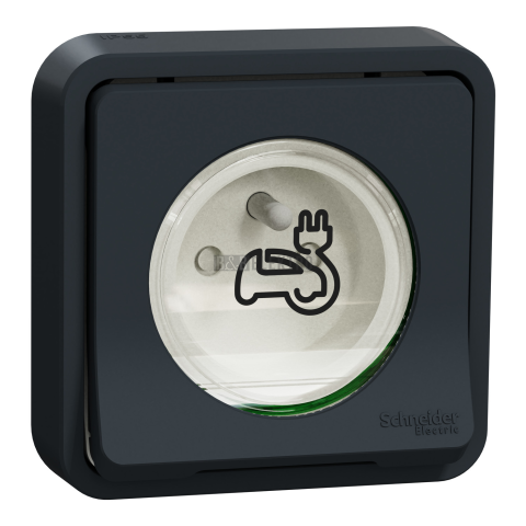 Mureva Styl MUR36011 Zásuvka pro EV zapuštěná montáž 16A zesílené kontakty antracit Schneider