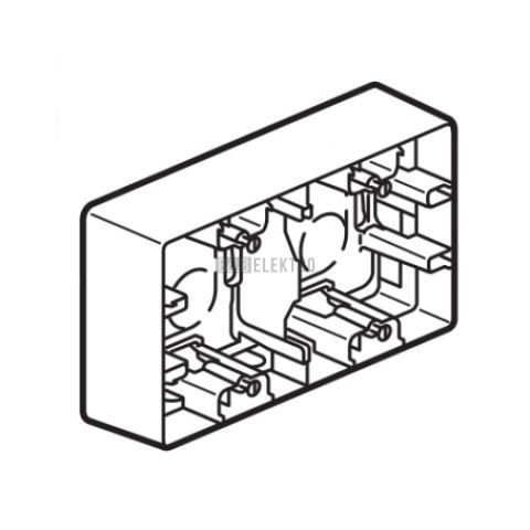 Niloé krabice pro povrchovou montáž 2 přístrojů bílá typ 664799 Legrand