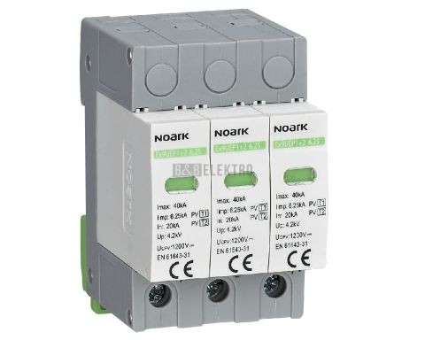 DC svodič přepětí Ex9UEP, třída 1+2, In=6,25kA, 1000 V DC, šířka 3TE Ex9UEP1+2 6.25  3P 10