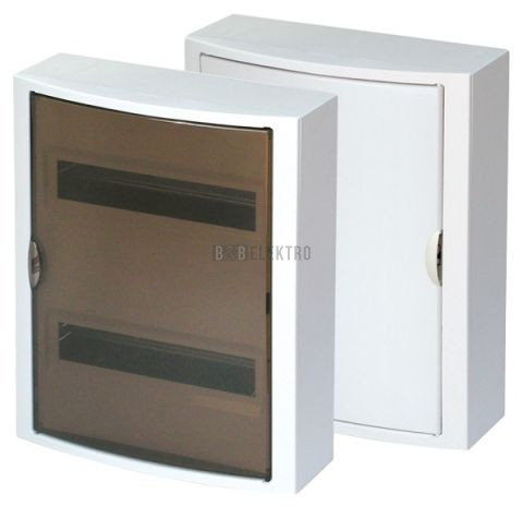 Rozvodnice 28-modulů na omítku 2x14M RZG-N-2S28 plastové neprůhledné dveře OEZ:40581