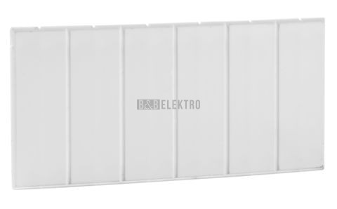 Záslepka  6-modulů za neosazené přístroje PD-RA-ZAS-B pro rozvodnice OEZ