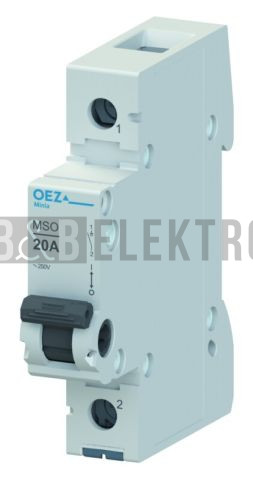 Vypínač 20A 1p MSO-20-1 páčkový OEZ:42326