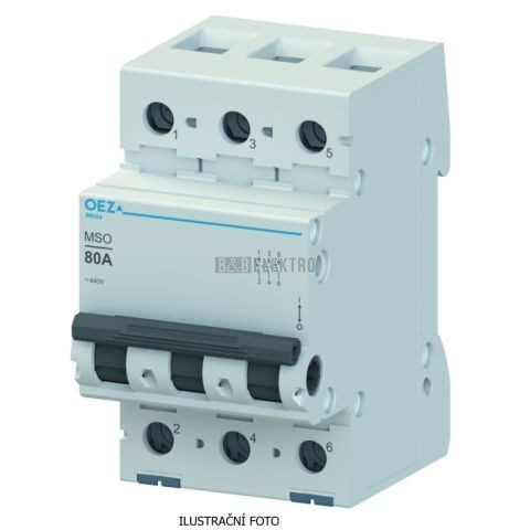 Vypínač 63A 3p MSO-63-3 páčkový OEZ:42339