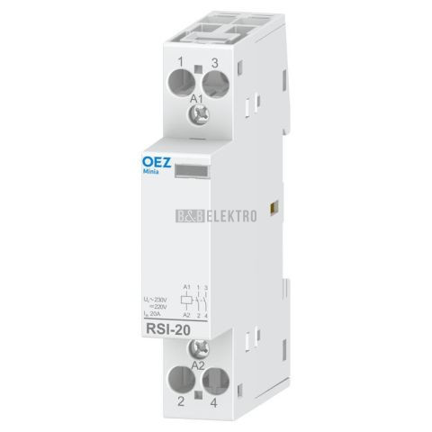 Instalační stykač 20A RSI-20-20-X230 2NO 230V AC/DC OEZ:43105