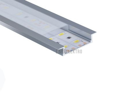 Hliníkový profil + plexi 30x6x21mm délka 2m vestavný pro LED pásky Panlux