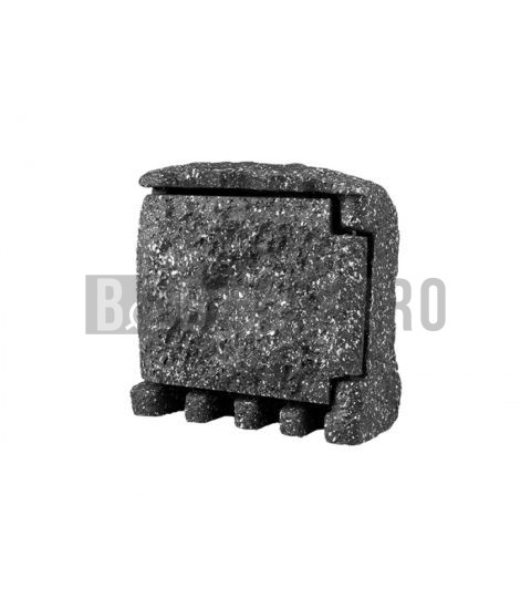 Kamenný zahradní sloupek pro rozvod elektřiny 2x zásuvka časovač 230V STONE 2ZT šedý