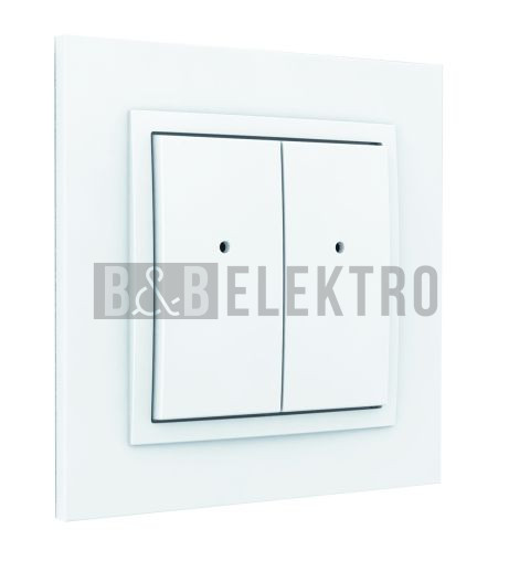 RFWB-40/G Nástěnný ovladač, 4 tlačítka, LED indikace, Hloubka přístroje 16mm. Základní pro