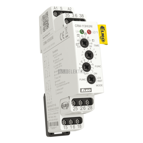 CRM-113H/UNI Multifunkční časové relé s potlačením zpoždení ELKO ep