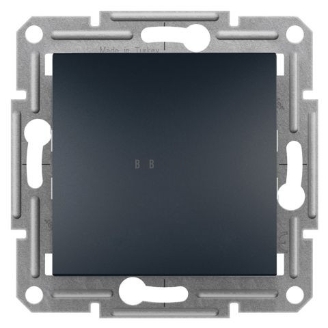 Asfora - Přepínač střídavý řazení č.6, bezšroubový, antracit, Schneider EPH0400171