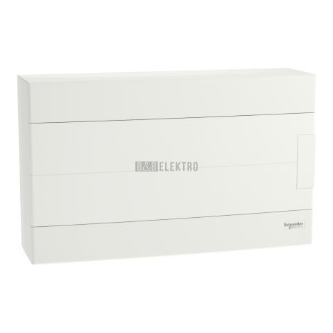 Rozvodnice 18-modulů na omítku (1x18M) EASY9 EU bílé plné dveře Schneider Electric EZ9EUD118