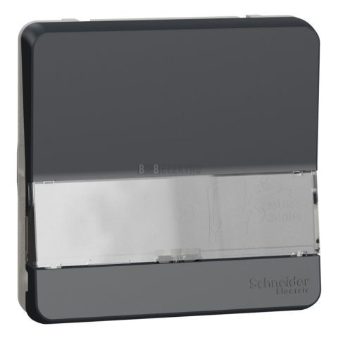 Mureva Styl MUR34029 Tlačítko č.1/0 popisové pole, IP55, Antracit, Schneider Electric