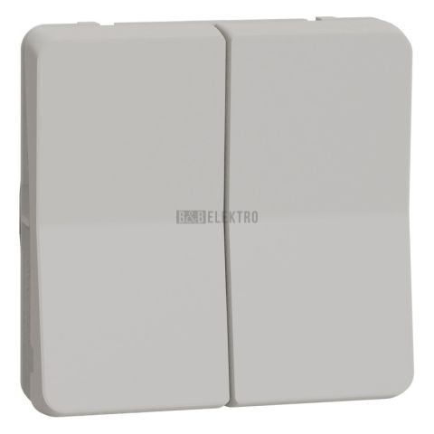 Mureva Styl MUR39022 Přepínač dvojitý střídavý č.6+6, IP55, Bílý, Schneider Electric