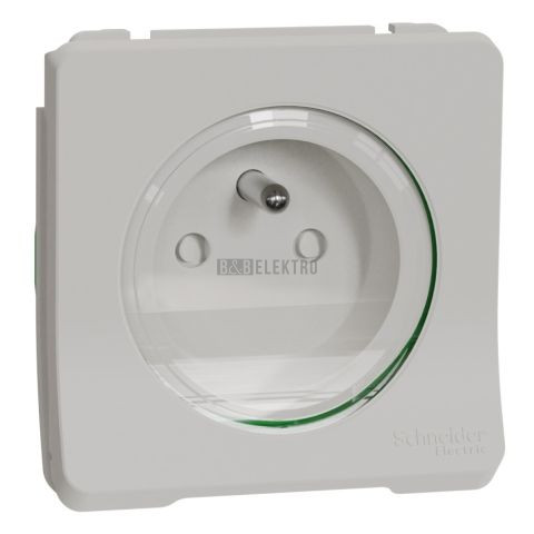 Mureva Styl MUR39133 Zásuvka 16A 2P+E, clonky, bezšroubová, IP55, Bílá, Schneider