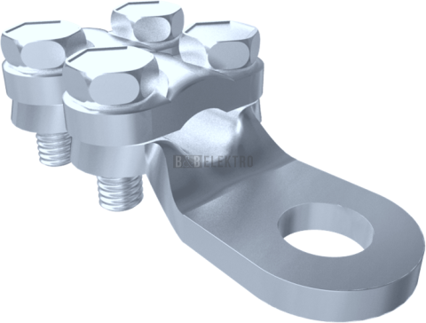 Kabelové oko CU 120mm/M10 (průřez/svorník) 7585-13 příložkové šroubové SEZ