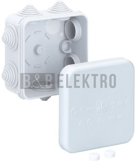 Krabice rozbočovací HP 90-L prázdná IP55 90x90x42mm šedá Spelsberg 32599001